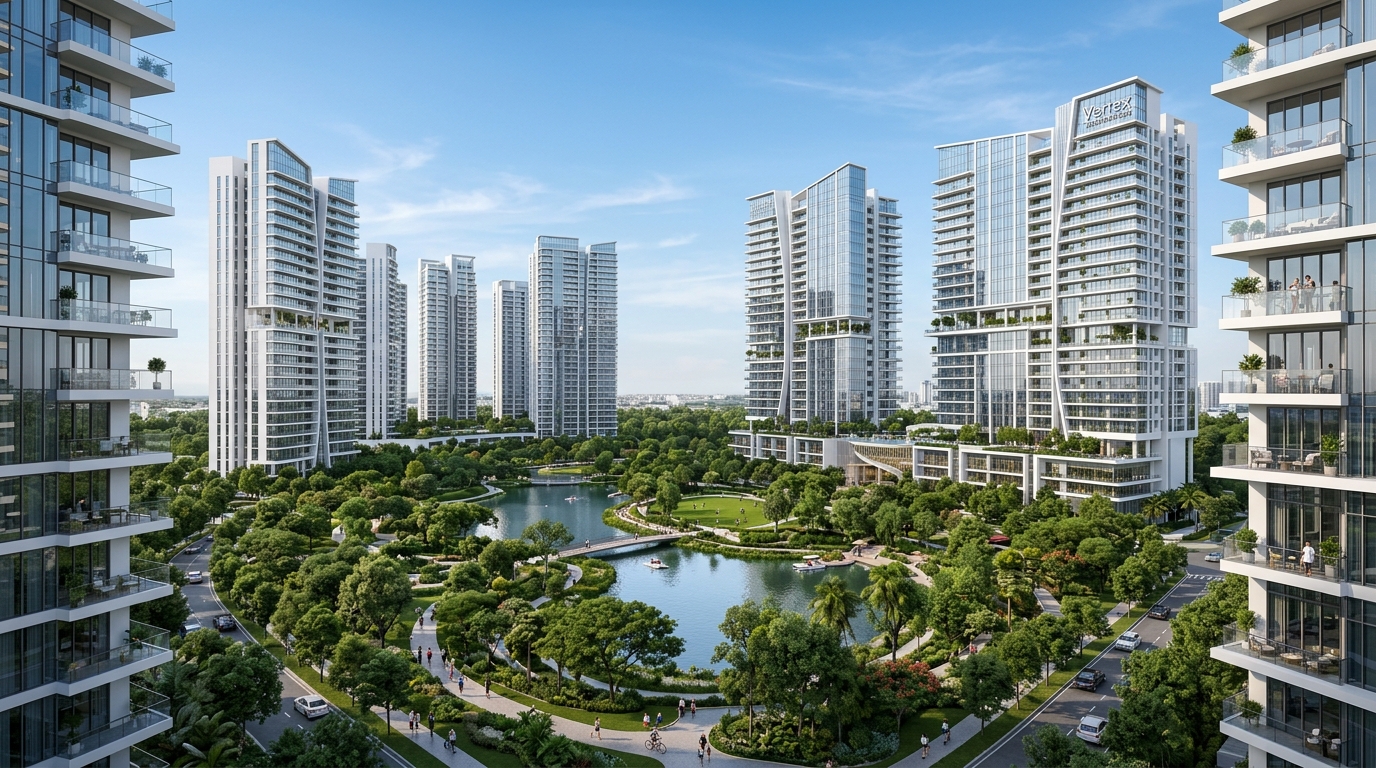 ZED West Sheikh Zayed Luxury Towers and 65-Acre ZED Park